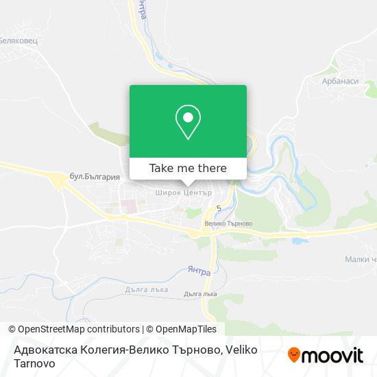 Карта Адвокатска Колегия-Велико Търново