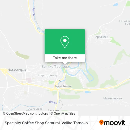 Карта Specialty Coffee Shop Samurai