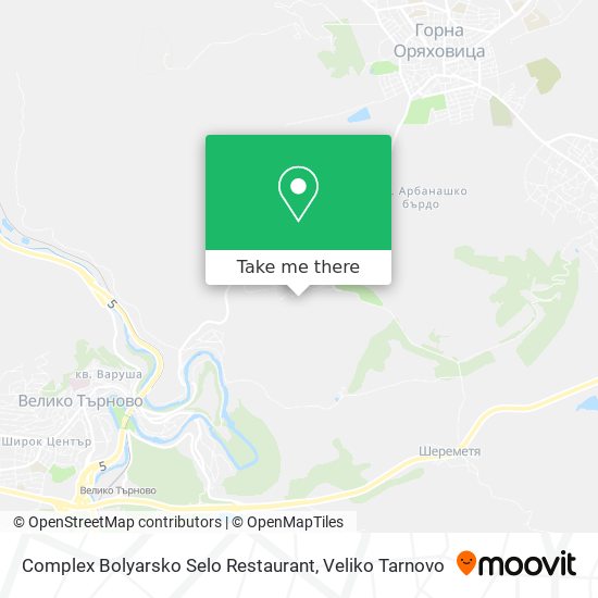 Complex Bolyarsko Selo Restaurant map