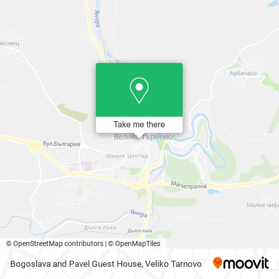Bogoslava and Pavel Guest House map