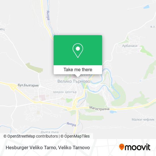 Hesburger Veliko Tarno map