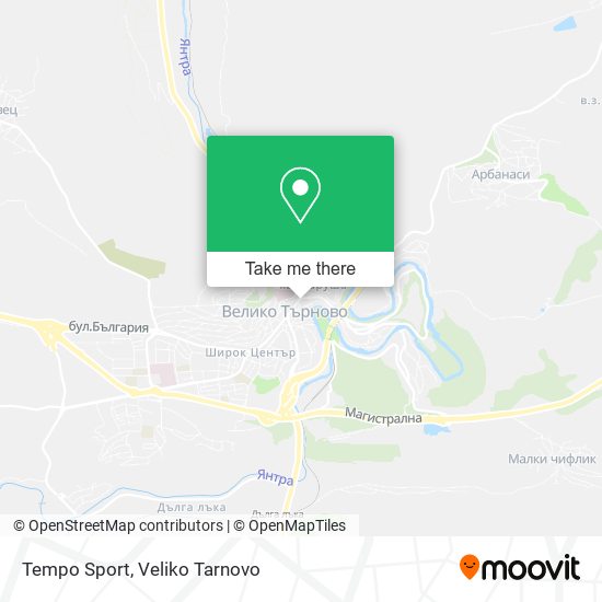 Tempo Sport map