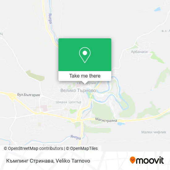 Карта Къмпинг Стринава