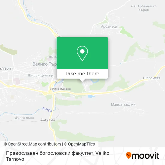 Православен богословски факултет map