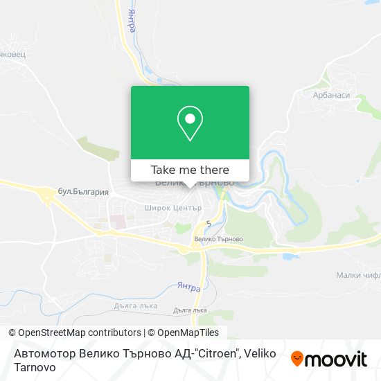 Автомотор Велико Търново АД-"Citroen" map