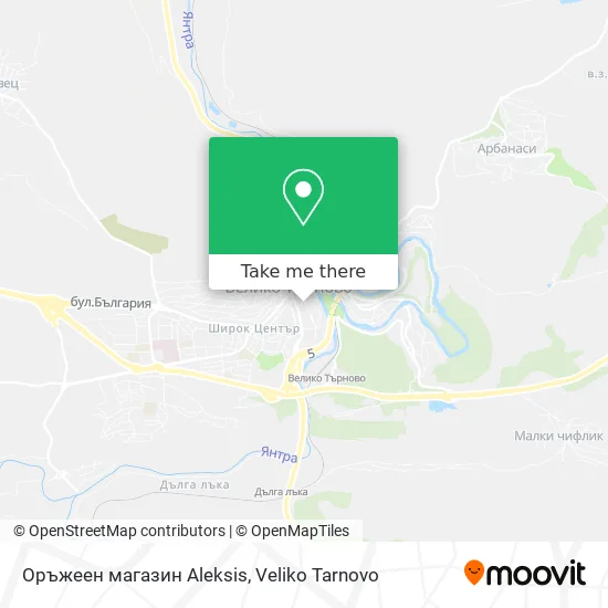 Оръжеен магазин Aleksis map