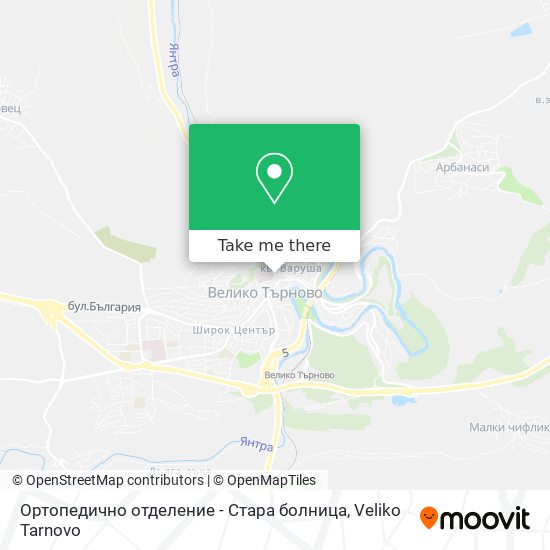 Ортопедично отделение - Стара болница map