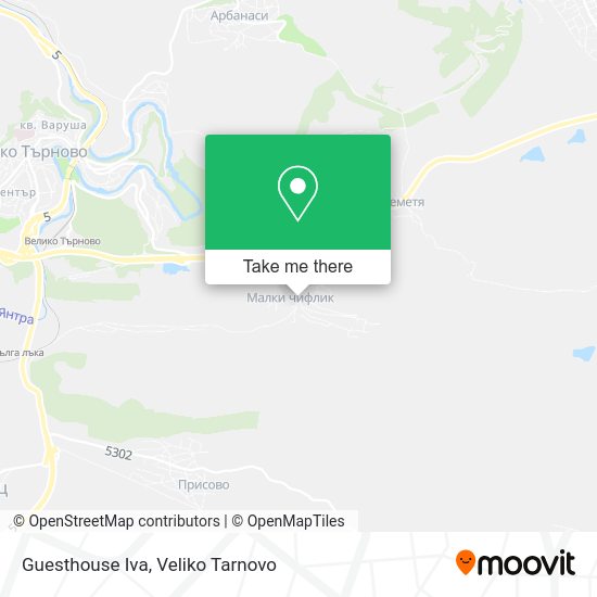 Guesthouse Iva map