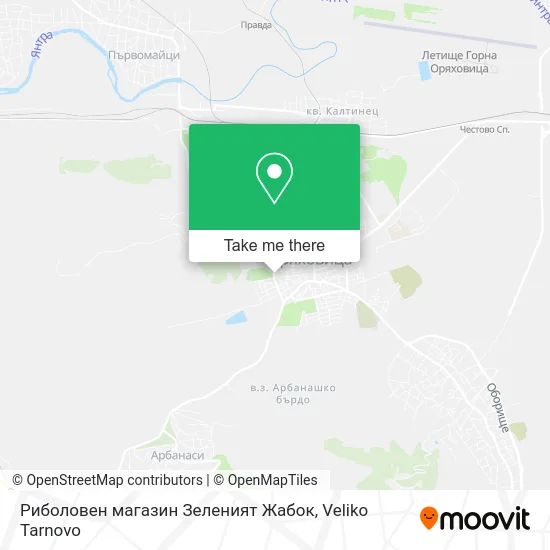 Риболовен магазин Зеленият Жабок map