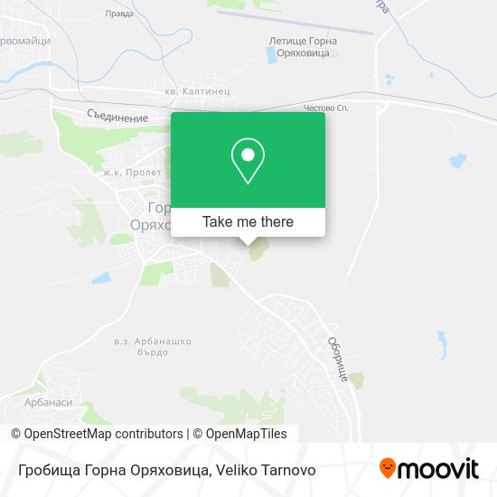 Карта Гробища Горна Оряховица