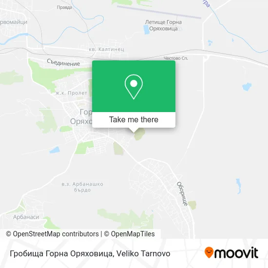 Карта Гробища Горна Оряховица