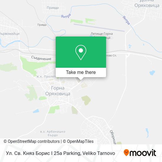 Карта Ул. Св. Княз Борис I 25а Parking
