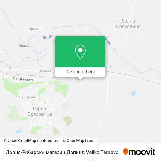 Карта Ловно-Рибарски магазин Допинг