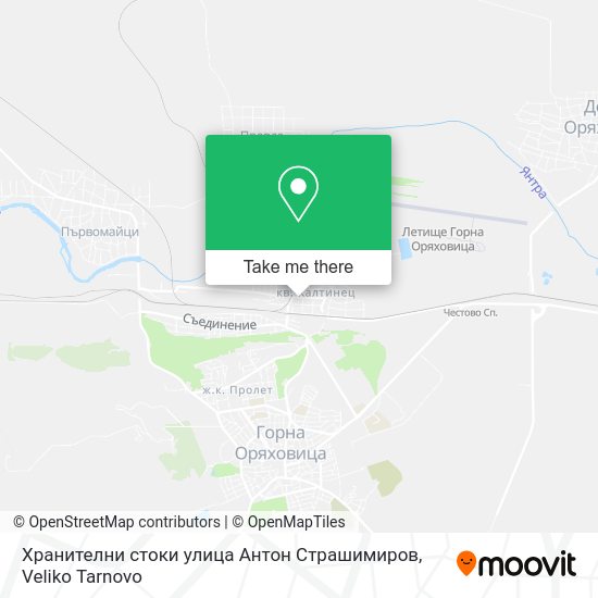 Карта Хранителни стоки улица Антон Страшимиров