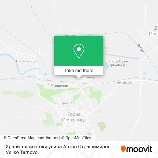 Карта Хранителни стоки улица Антон Страшимиров