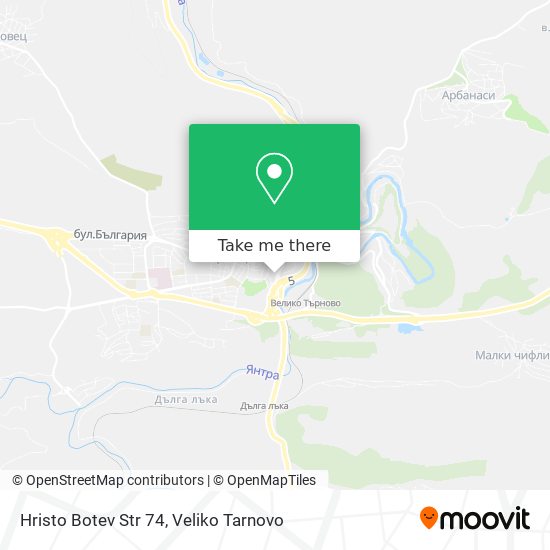 Hristo Botev Str 74 map