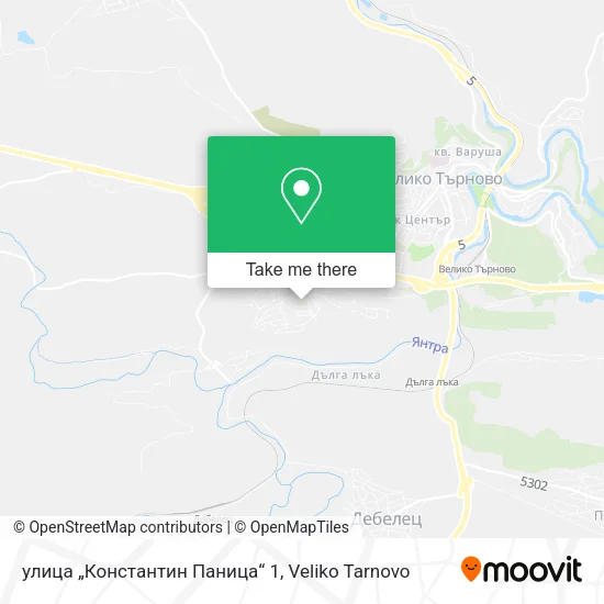 Карта улица „Константин Паница“ 1