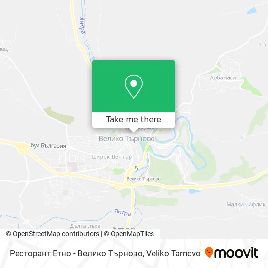 Ресторант Етно - Велико Търново map