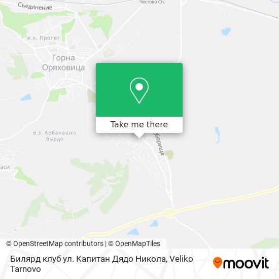 Билярд клуб ул. Капитан Дядо Никола map