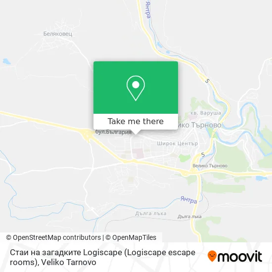 Карта Стаи на загадките Logiscape (Logiscape escape rooms)