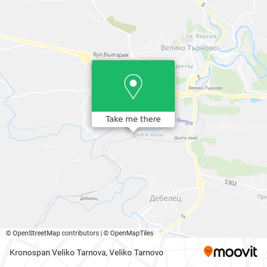 Kronospan Veliko Tarnova map