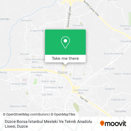 Düzce Borsa İstanbul Mesleki Ve Teknik Anadolu Lisesi map