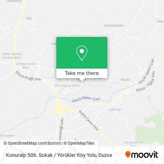 Konuralp 506. Sokak / Yörükler Köy Yolu map