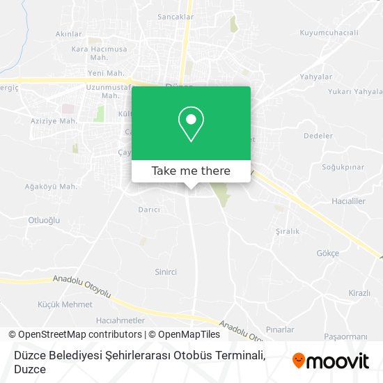 Düzce Belediyesi Şehirlerarası Otobüs Terminali map