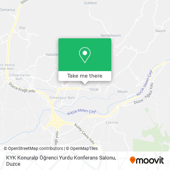 KYK Konuralp Öğrenci Yurdu Konferans Salonu map