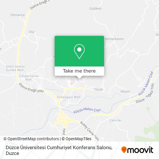 Düzce Üniversitesi Cumhuriyet Konferans Salonu map