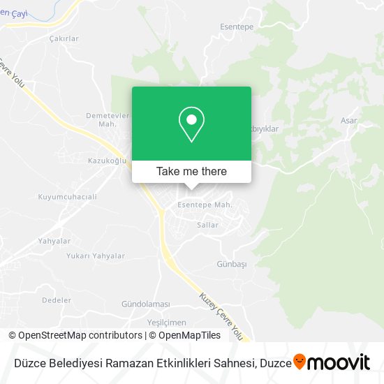 Düzce Belediyesi Ramazan Etkinlikleri Sahnesi map