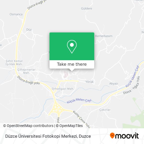 Düzce Üniversitesi Fotokopi Merkezi map