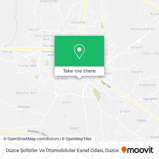 Düzce Şoförler Ve Otomobilciler Esnaf Odasi map