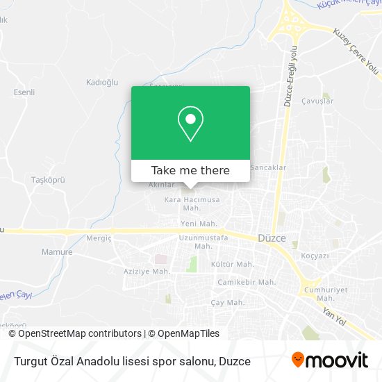 Turgut Özal Anadolu lisesi spor salonu map