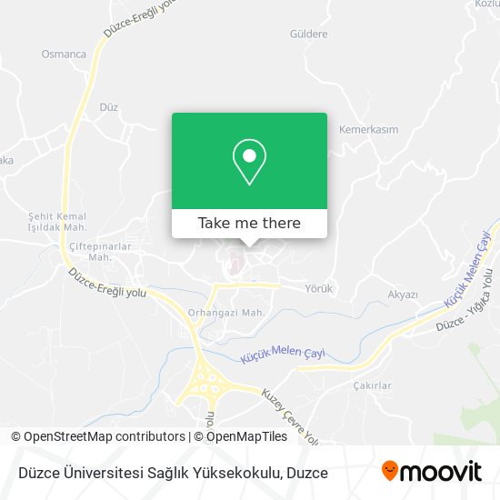 Düzce Üniversitesi Sağlık Yüksekokulu map