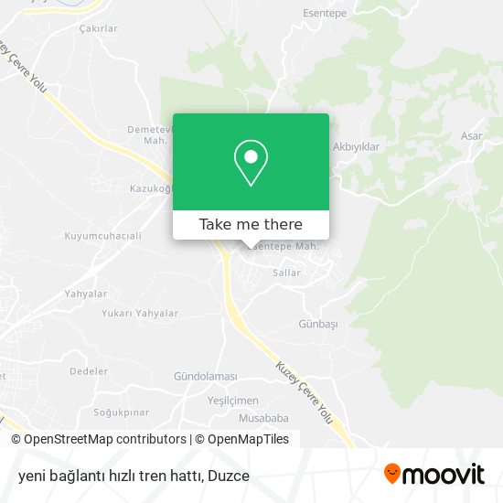 yeni bağlantı hızlı tren hattı map