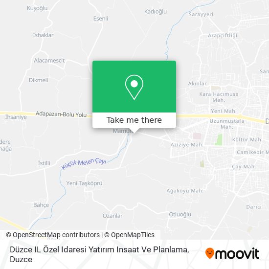 Düzce IL Özel  Idaresi Yatırım Insaat Ve Planlama map