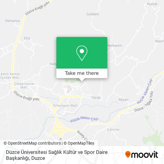 Düzce Üniversitesi Sağlık Kültür ve Spor Daire Başkanlığı map