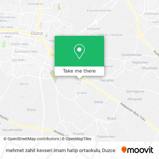 mehmet zahit kevseri imam hatip ortaokulu map