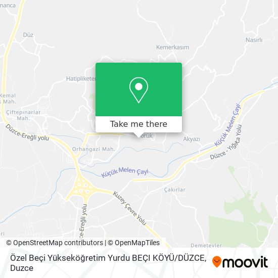 Özel Beçi Yükseköğretim Yurdu BEÇI KÖYÜ / DÜZCE map