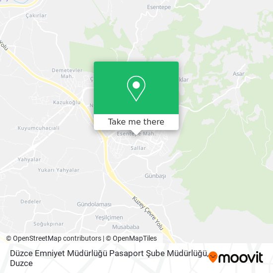 Düzce Emniyet Müdürlüğü Pasaport Şube Müdürlüğü map