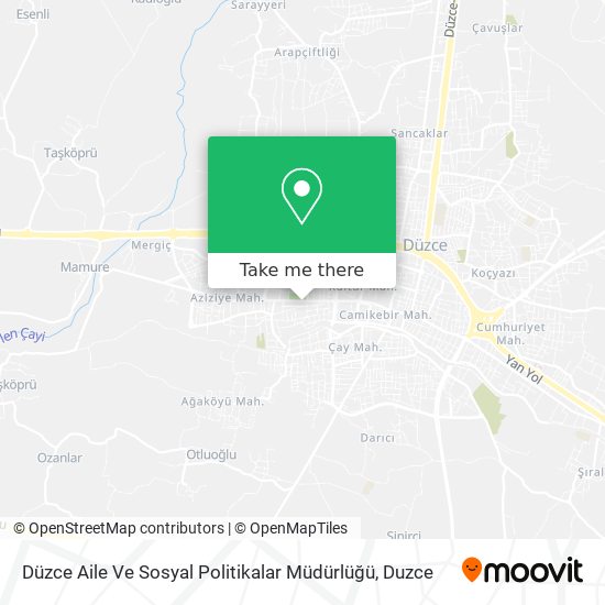 Düzce Aile Ve Sosyal Politikalar Müdürlüğü map