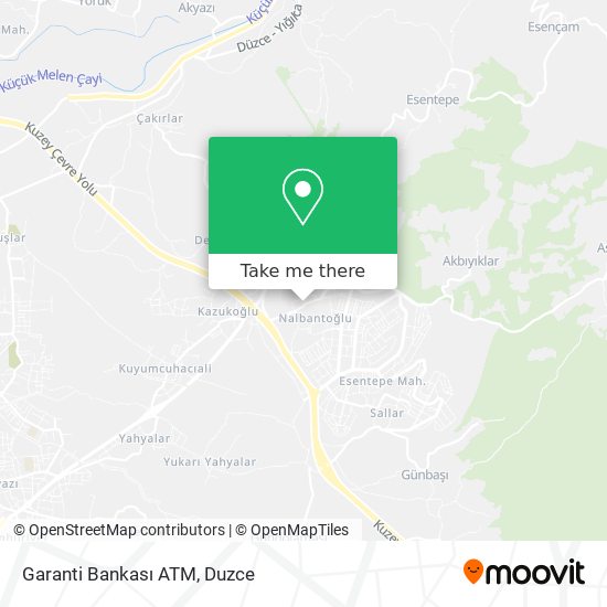 Garanti Bankası ATM map