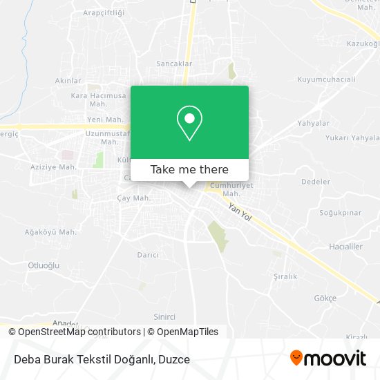 Deba Burak Tekstil Doğanlı map