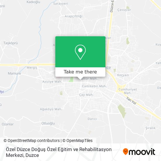Özel Düzce Doğuş Özel Eğitim ve Rehabilitasyon Merkezi map
