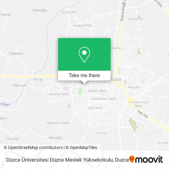 Düzce Üniversitesi Düzce Meslek Yüksekokulu map