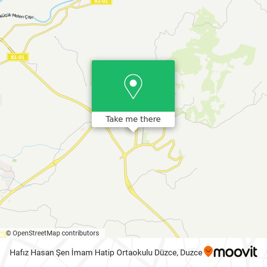 Hafız Hasan Şen İmam Hatip Ortaokulu Düzce map