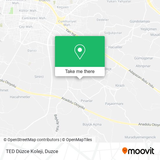 TED Düzce Koleji map