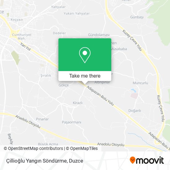 Çillioğlu Yangın Söndürme map