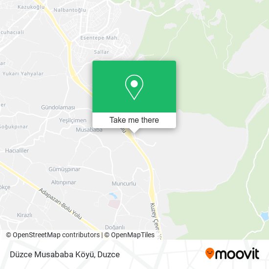 Düzce Musababa Köyü map